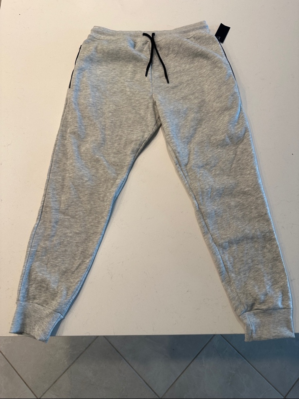 Men's Heather Gray Money Jones Drawstring Joggers with Cuffed Ankles